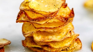 Homemade Baked Potato Chips - Healthy, Crispy & Delicious!
