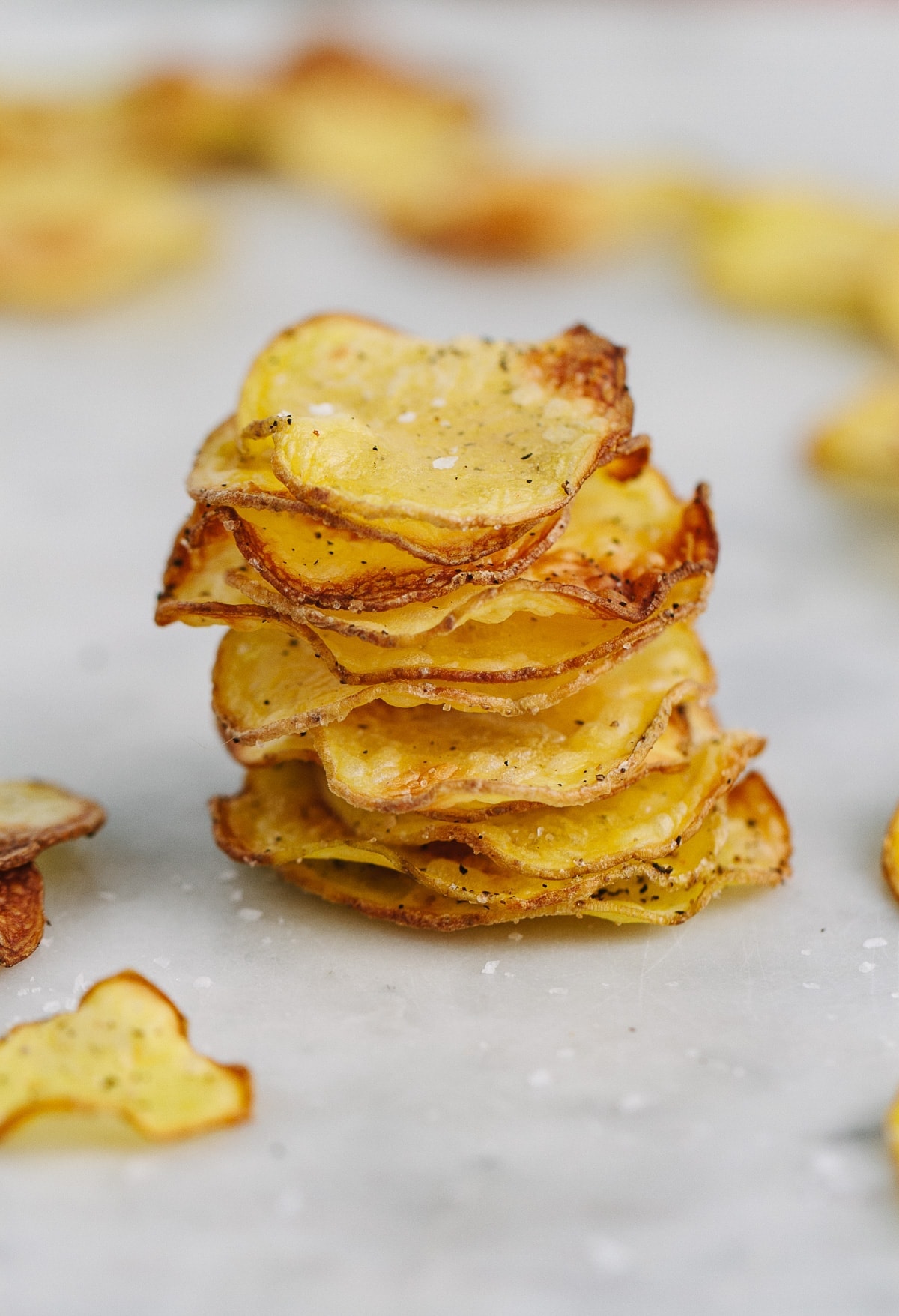 Crispy Homemade Baked Potato Chips Recipe
