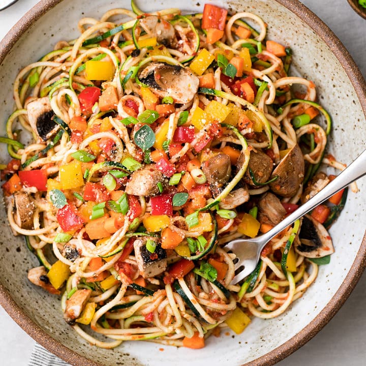Raw Spaghetti + Veggie Pasta (Healthy + Vegan) - The Simple Veganista