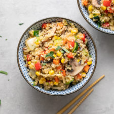 QUINOA FRIED RICE WITH VEGETABLES RECIPE