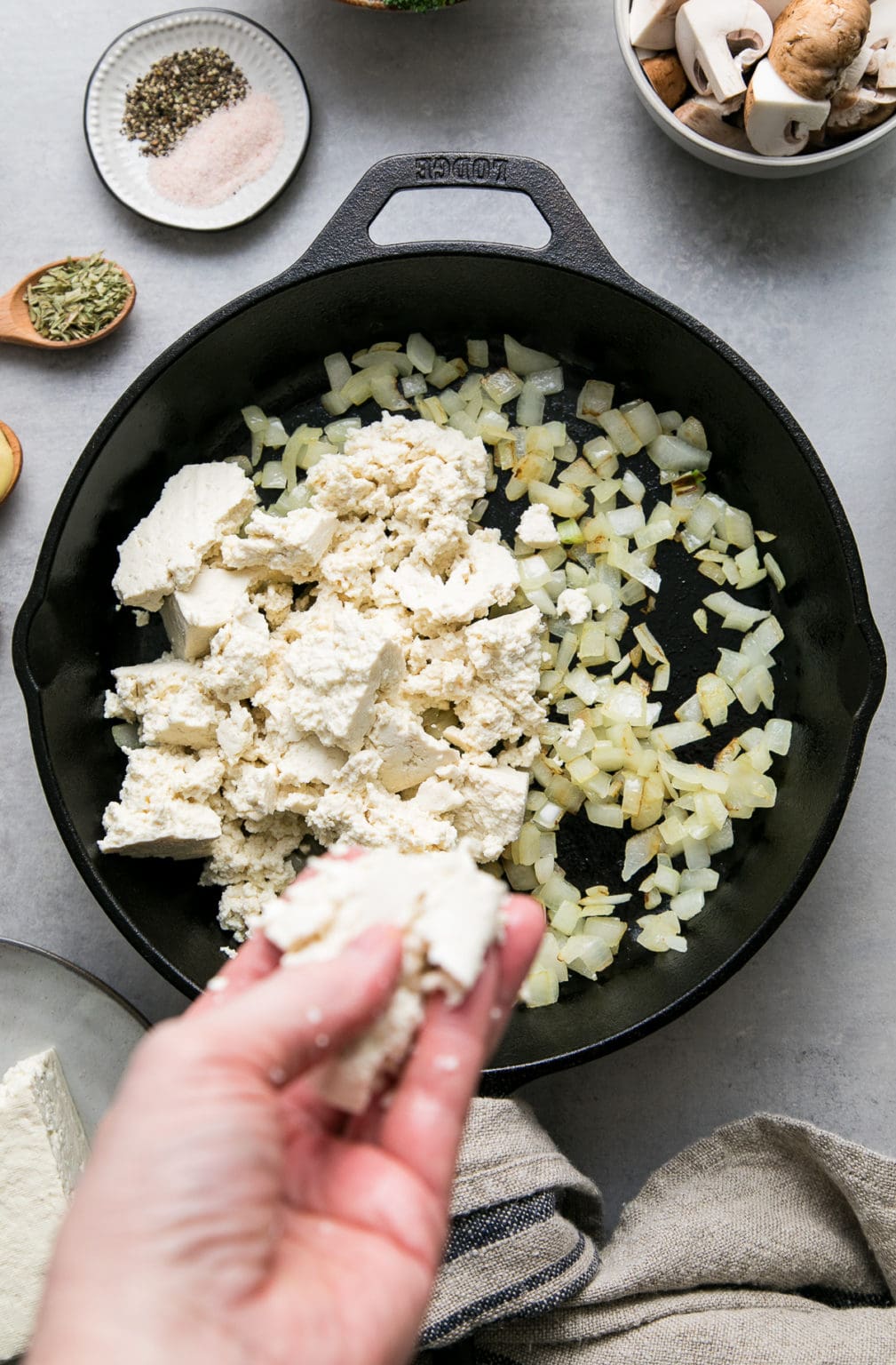 Tofu Scramble with Dijon & Veggies The Simple Veganista