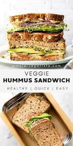 Best Veggie Hummus Sandwich (Easy + Healthy) - The Simple Veganista