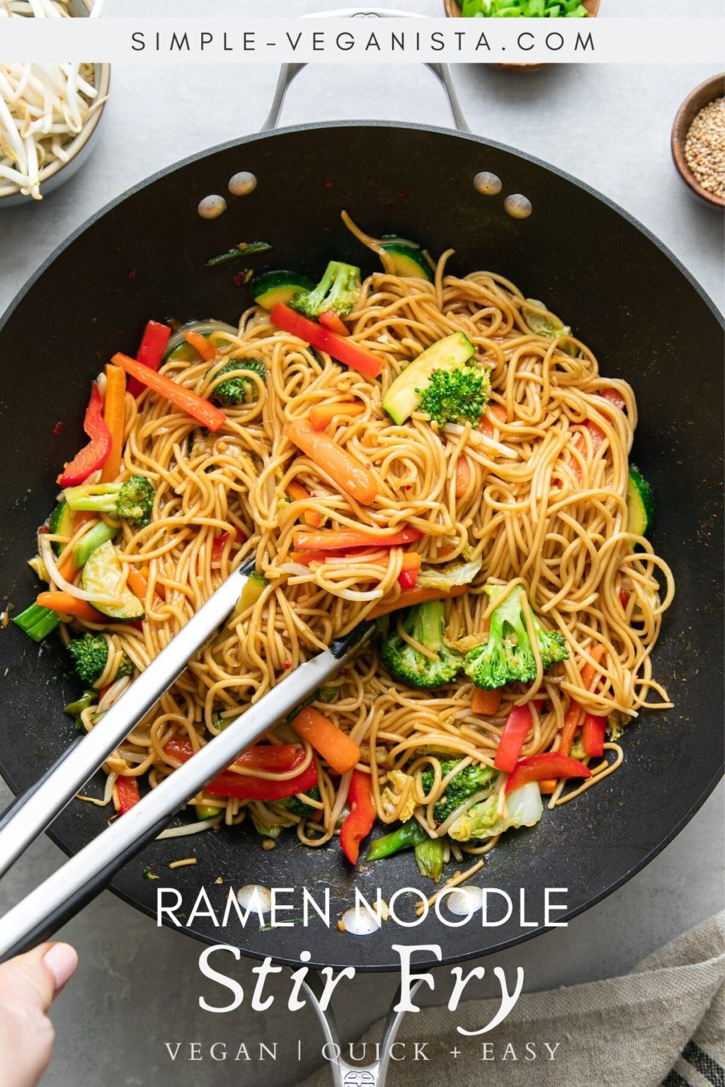 Tagramen Noodle Stir Fry Vegan