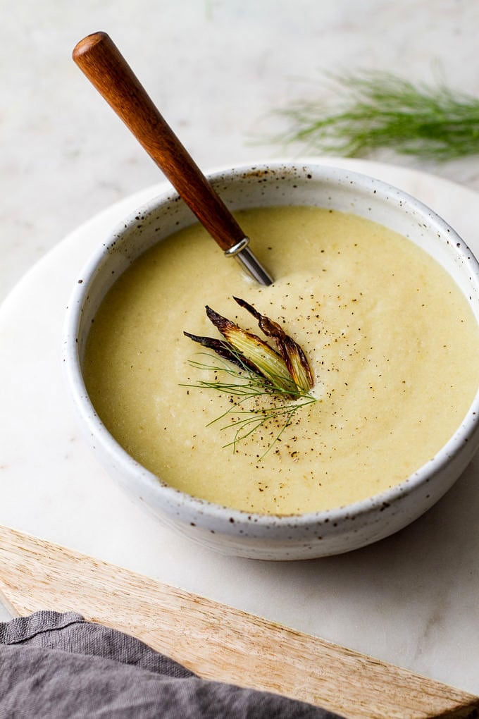 Roasted Fennel & Potato Soup - The Simple Veganista