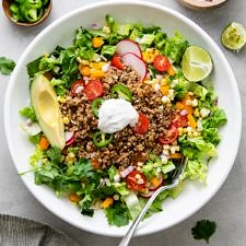 VEGAN TACO SALAD (HEALTHY + EASY)