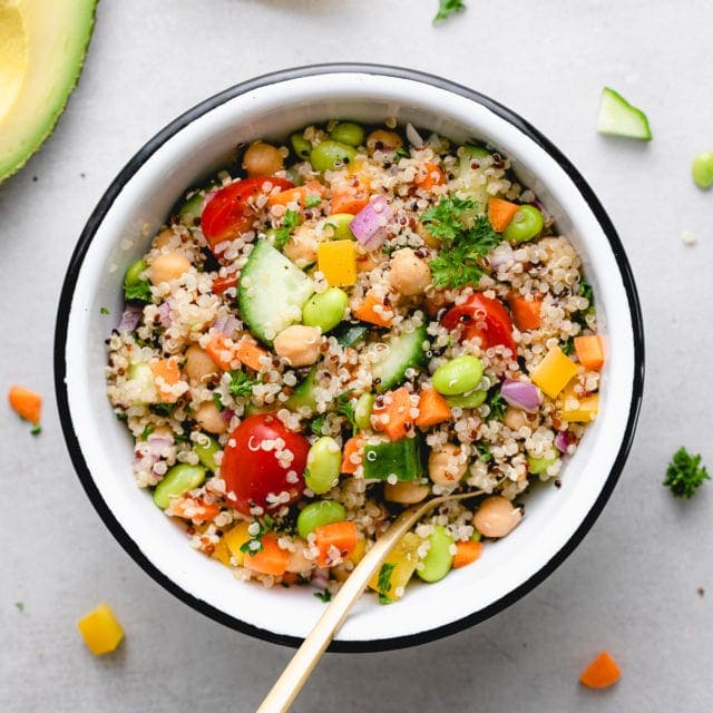 Vegan Quinoa Salad (Healthy + Easy) - The Simple Veganista