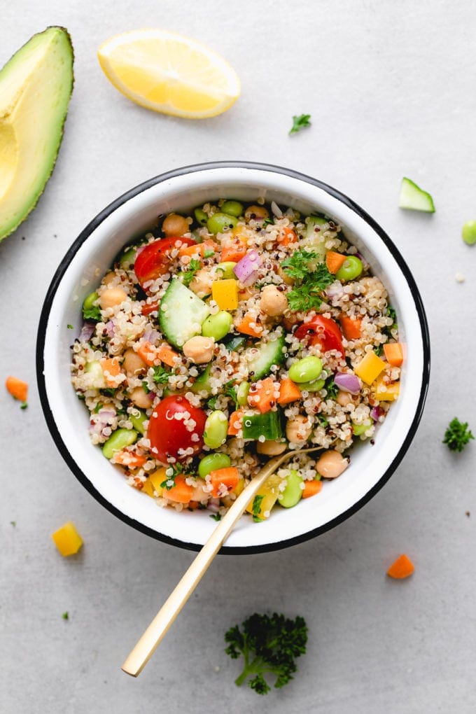 Vegan Quinoa Salad (Healthy + Easy) - The Simple Veganista