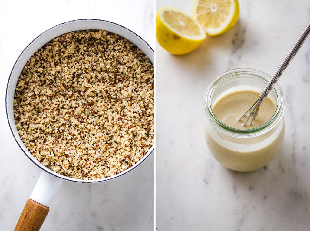 Quinoa Glow Bowls with Tahini Lemon Dressing