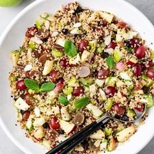 APPLE QUINOA SALAD + SWEET TAHINI DRESSING RECIPE