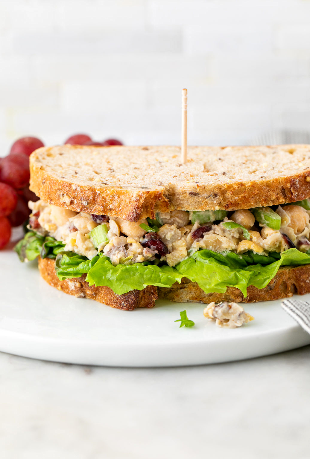 Cranberry Walnut Vegan 'Chicken' Salad (Best Ever!) - The Simple Veganista