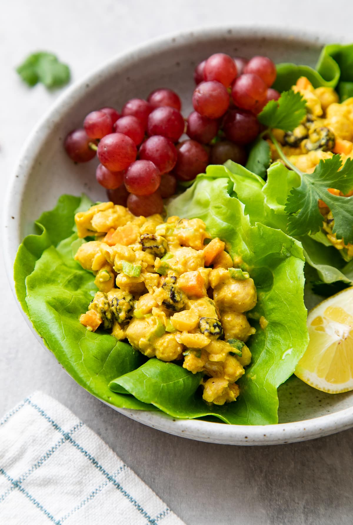 Simple Curried Chickpea Salad Meal Prep - Meal Plan Addict