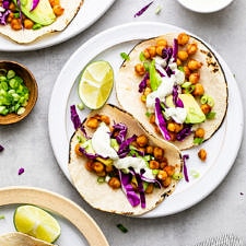 CHICKPEA TACOS (QUICK + EASY)