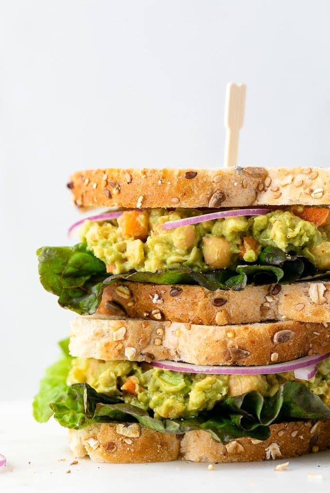 Chickpea Avocado Salad Sandwich (Healthy + Easy) - The Simple Veganista