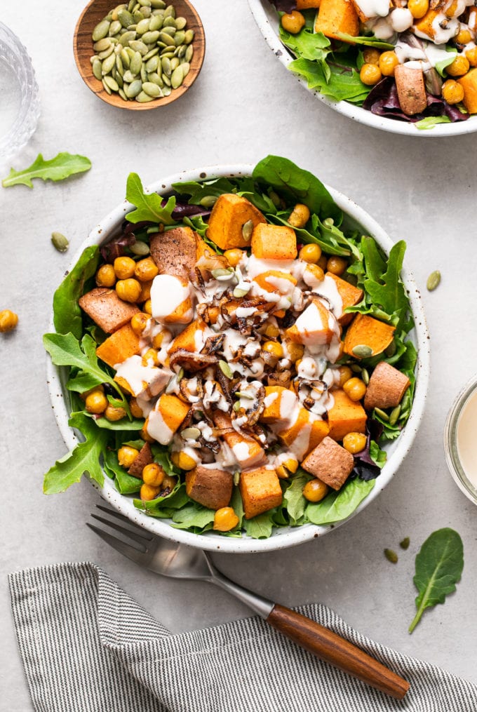 Roasted Sweet Potato Salad (Easy + Healthy Recipe) - TSV