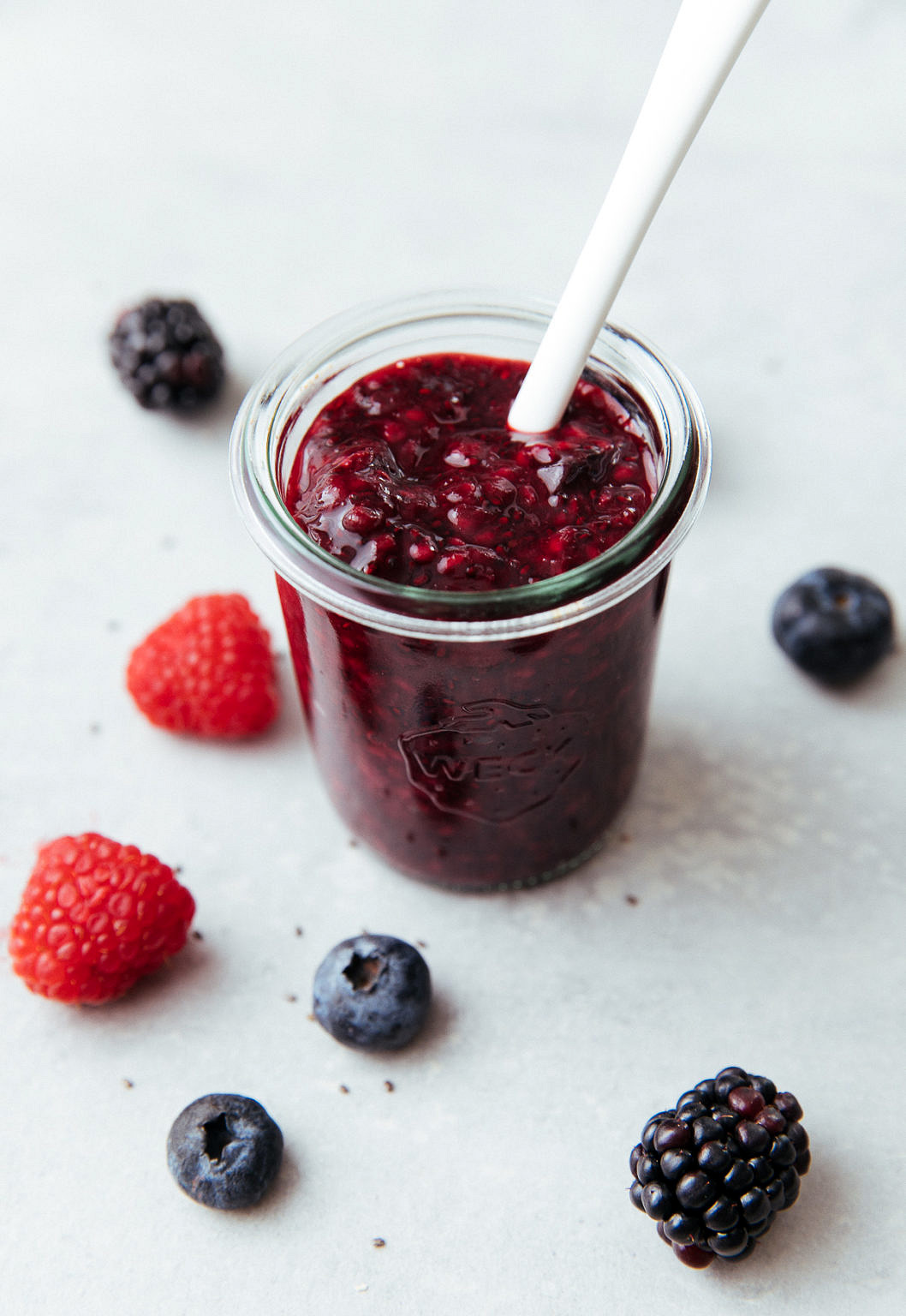 Berry Chia Seed Jam (Healthy & Easy Recipe)
