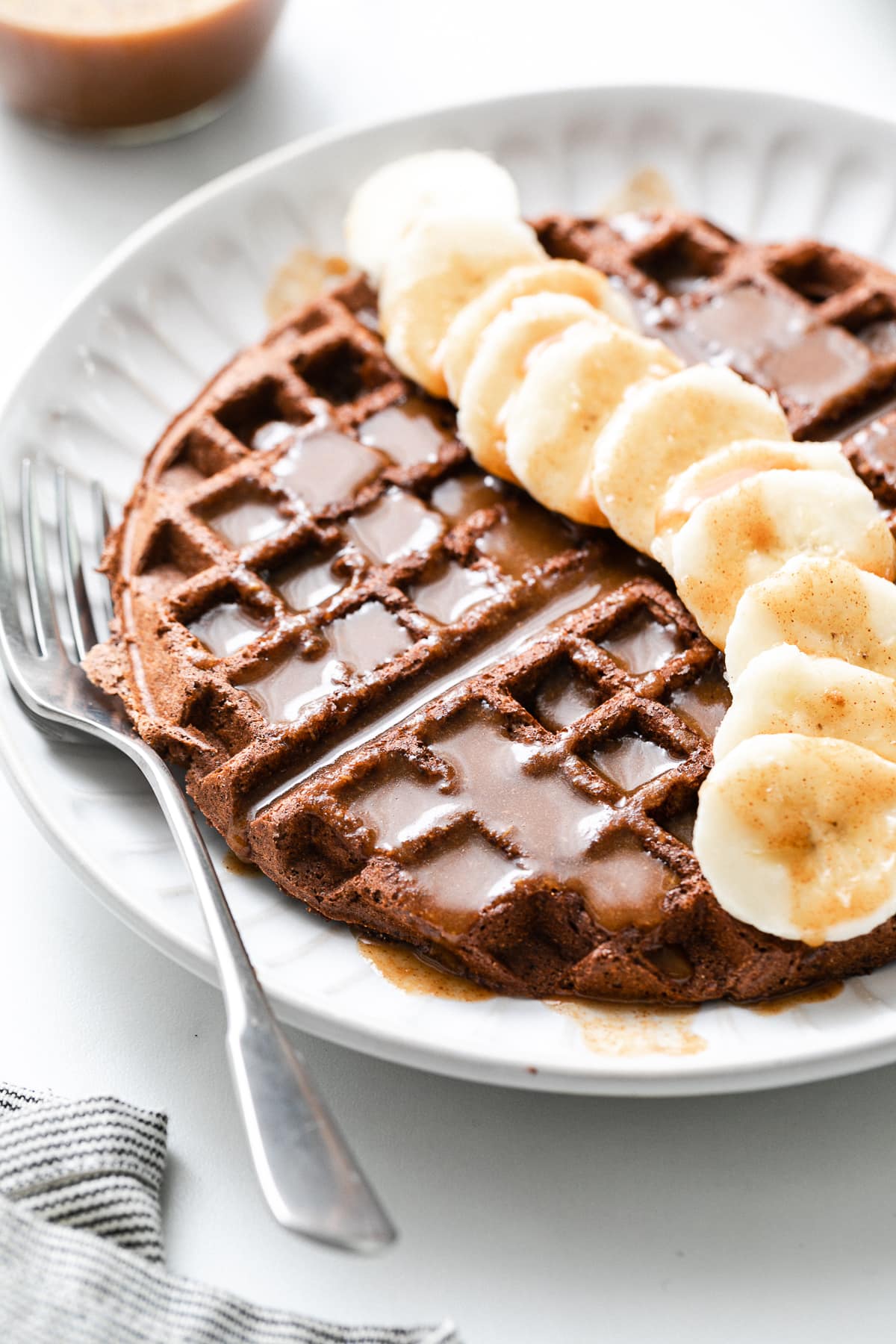 Chocolate Vegan Belgian Waffles (Healthy + Easy) - The Simple Veganista