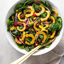 ROASTED DELICATA SQUASH + CRANBERRY SALAD
