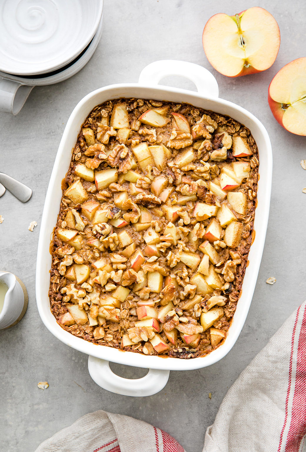 1 Bowl Apple Baked Oatmeal (Healthy + Easy) - The Simple Veganista
