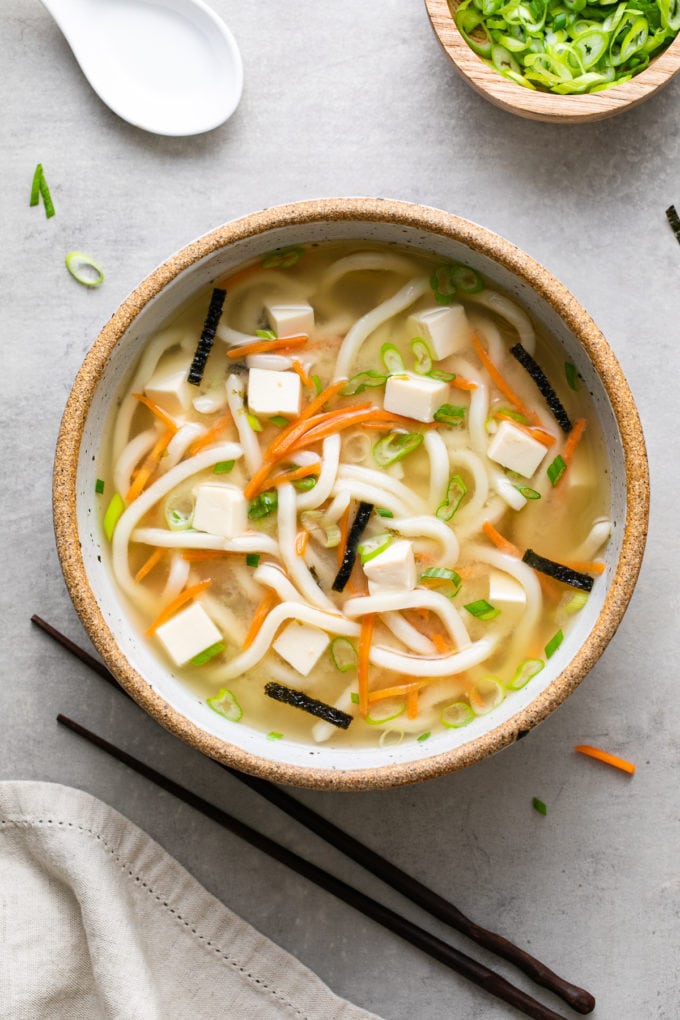 Simple Vegan Miso Noodle Soup (7 Ingredients) The Simple Veganista