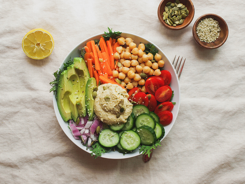 Everyday Nourish Bowl made with nutrient dense ingredients in a white bowl