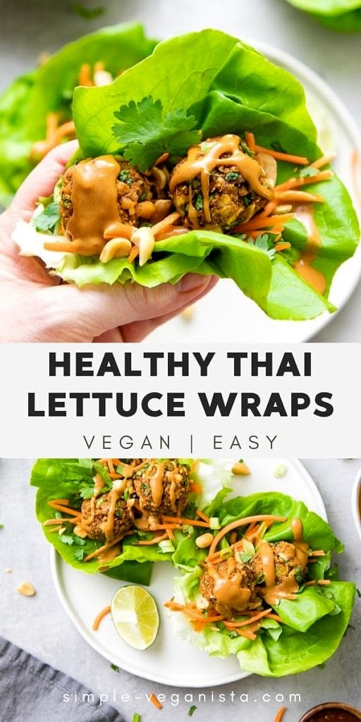 Thai Lettuce Wraps (Vegan + Healthy) - The Simple Veganista