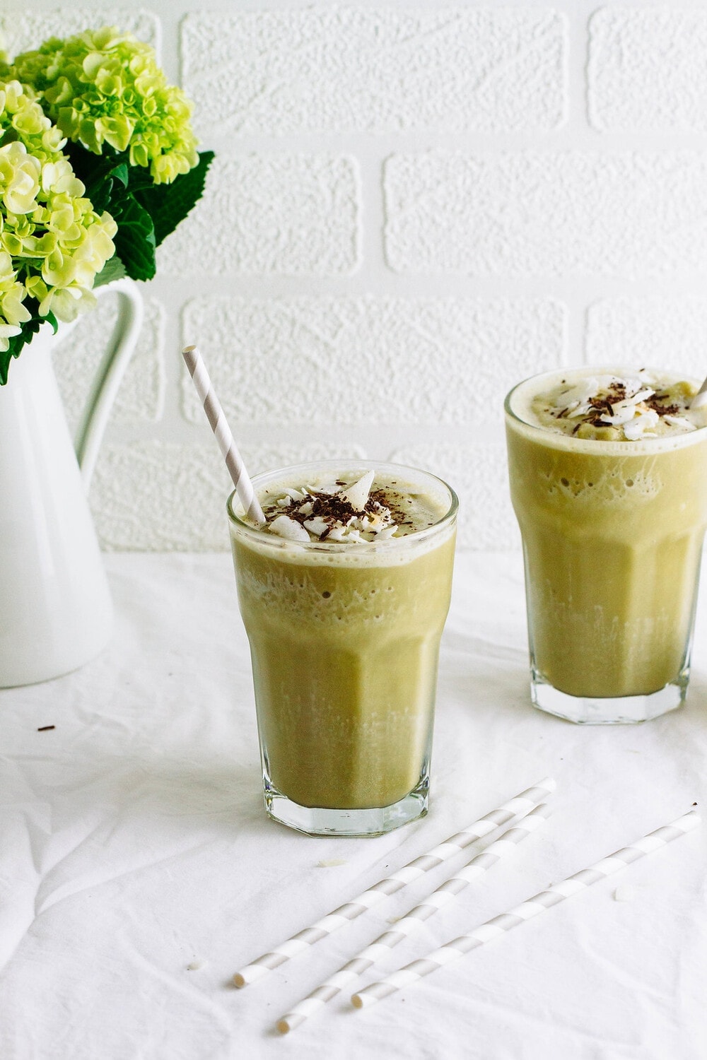 Matcha + Coconut Milkshake