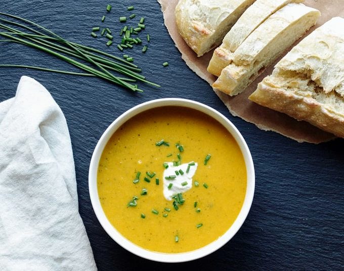 zucchini & sweet potato vichyssoise