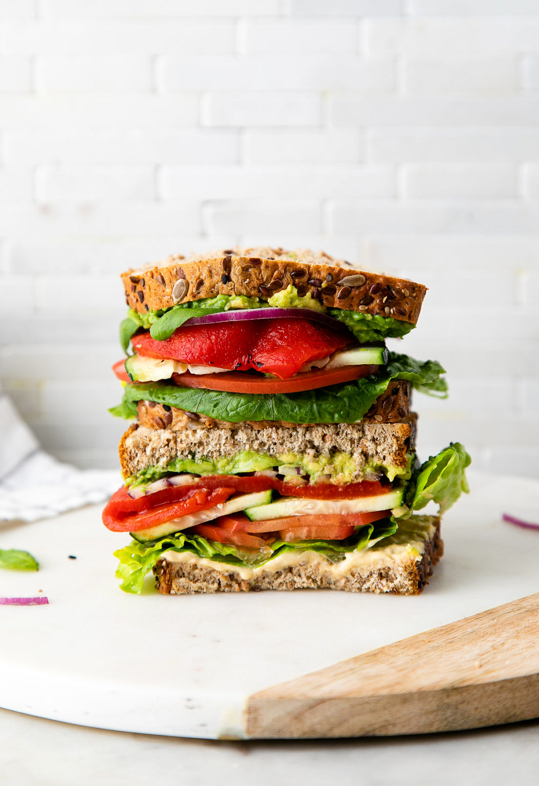 Mediterranean Veggie Sandwich - The Simple Veganista