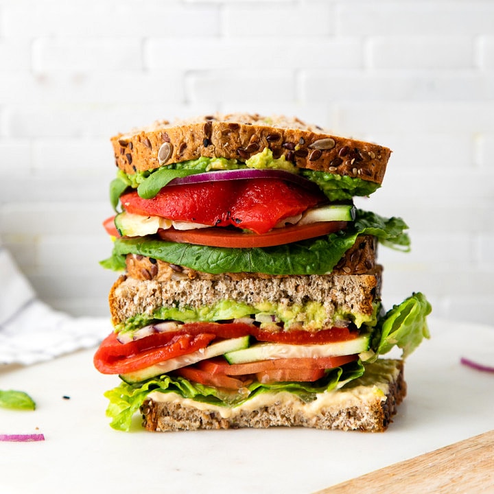 Mediterranean Veggie Sandwich - The Simple Veganista