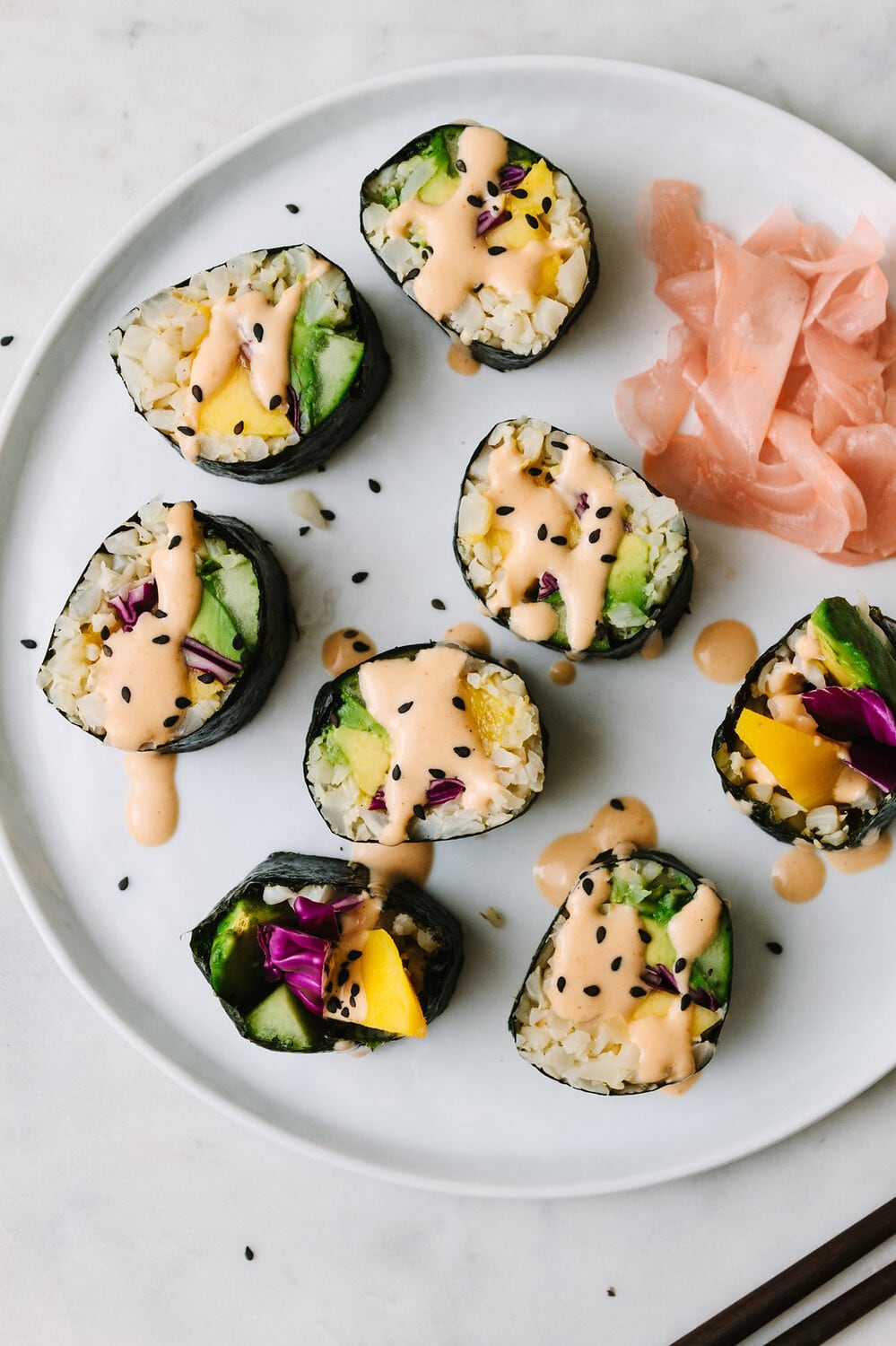 Avocado Cucumber Sushi Roll Recipe - The Simple Veganista