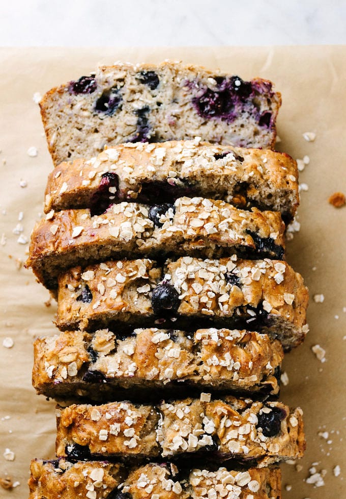 Vegan Blueberry Banana Oat Bread - The Simple Veganista