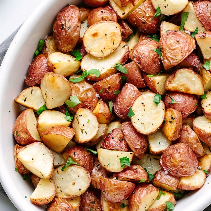 Easy Oven Roasted Red Potatoes The Simple Veganista