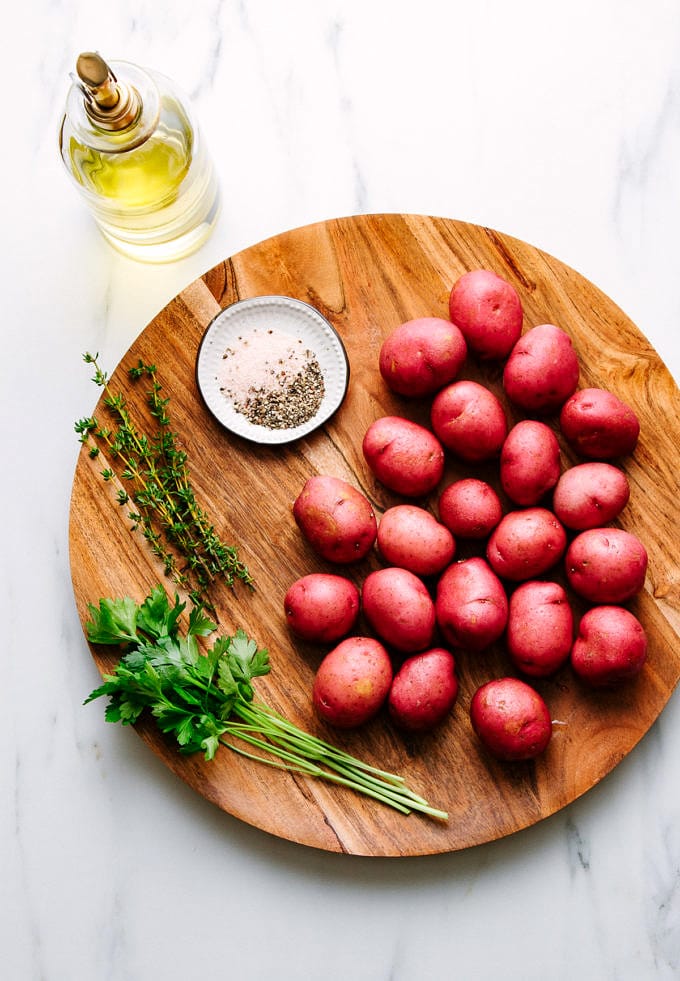 Easy Oven Roasted Red Potatoes The Simple Veganista