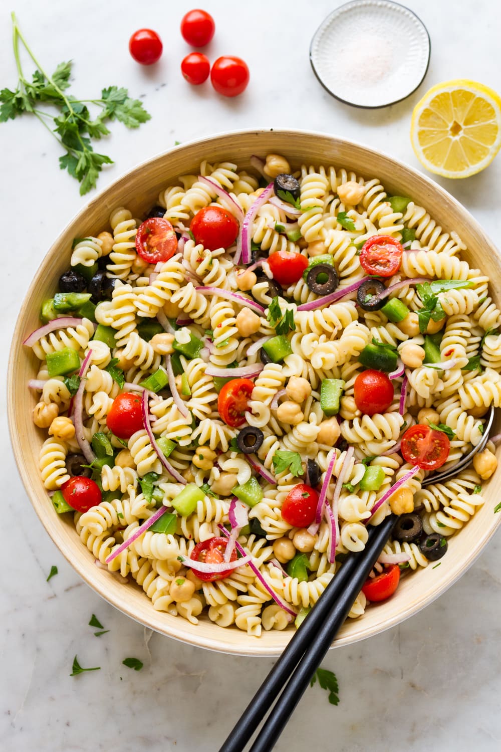 Quick & Easy Vegan Pasta Salad - The Simple Veganista