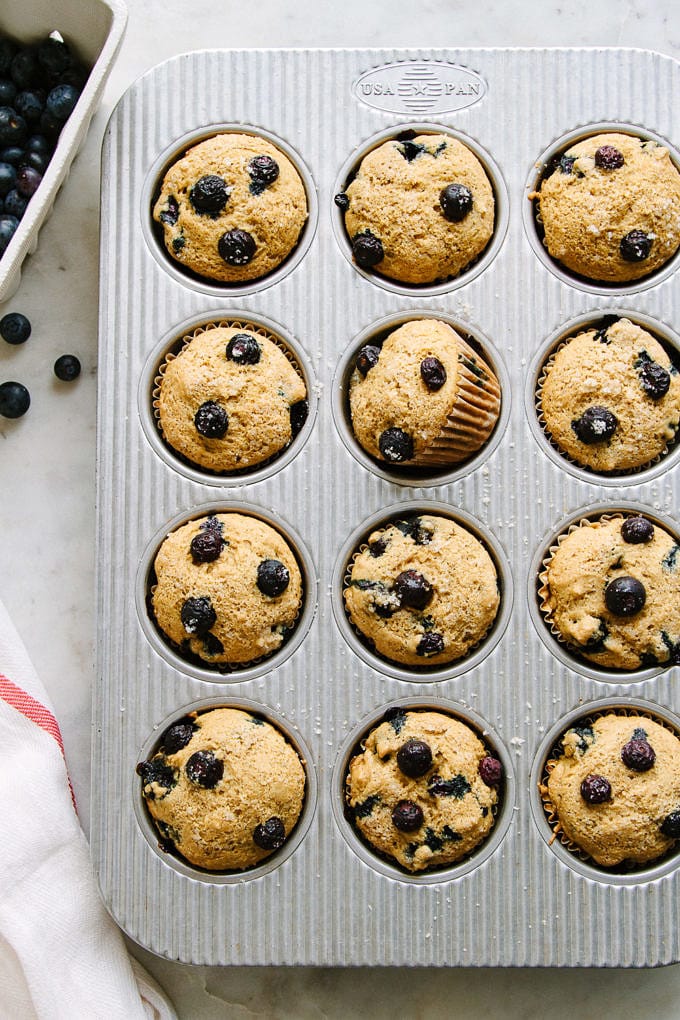 Vegan Blueberry Muffins - Perfectly Light & Fluffy Muffin Recipe