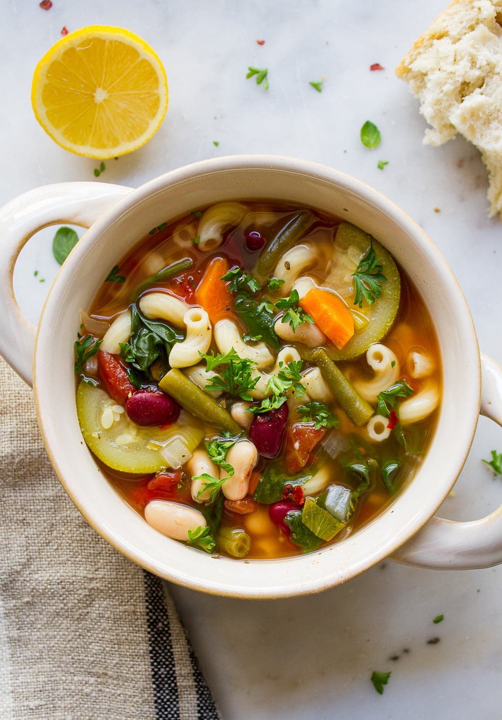 SLOW COOKER MINESTRONE SOUP