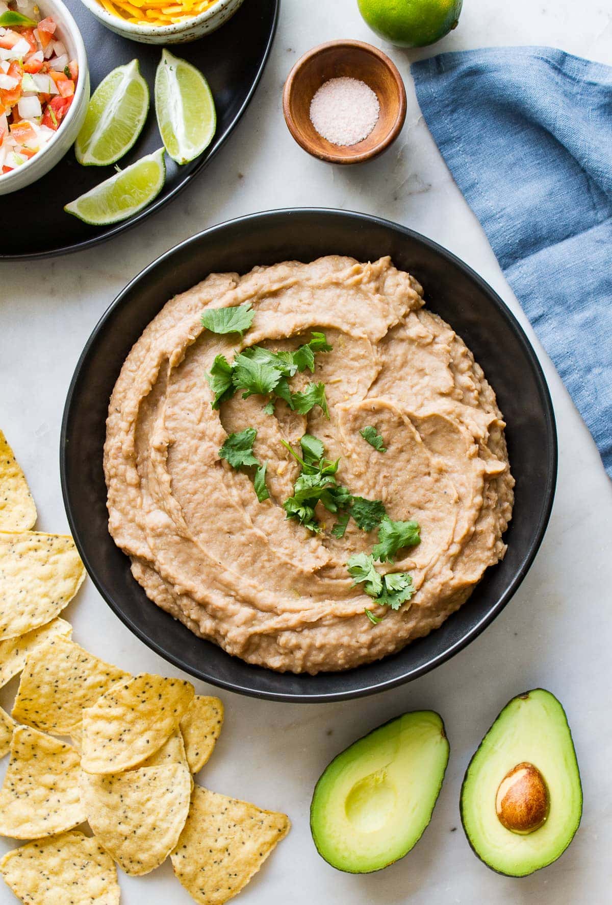 INSTANT POT REFRIED BEANS (VEGAN)