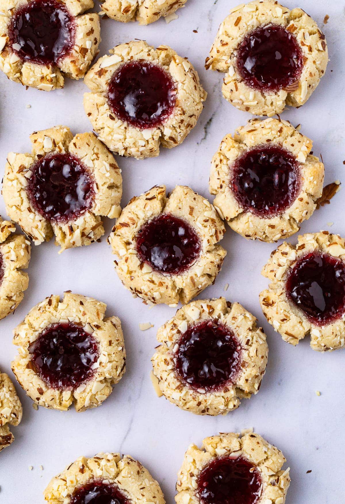 Almond Flour Low Carb Thumbprint Cookies