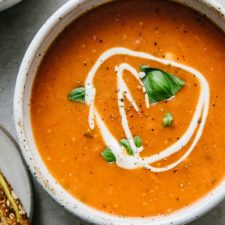 Tomato Basil Soup Vegan