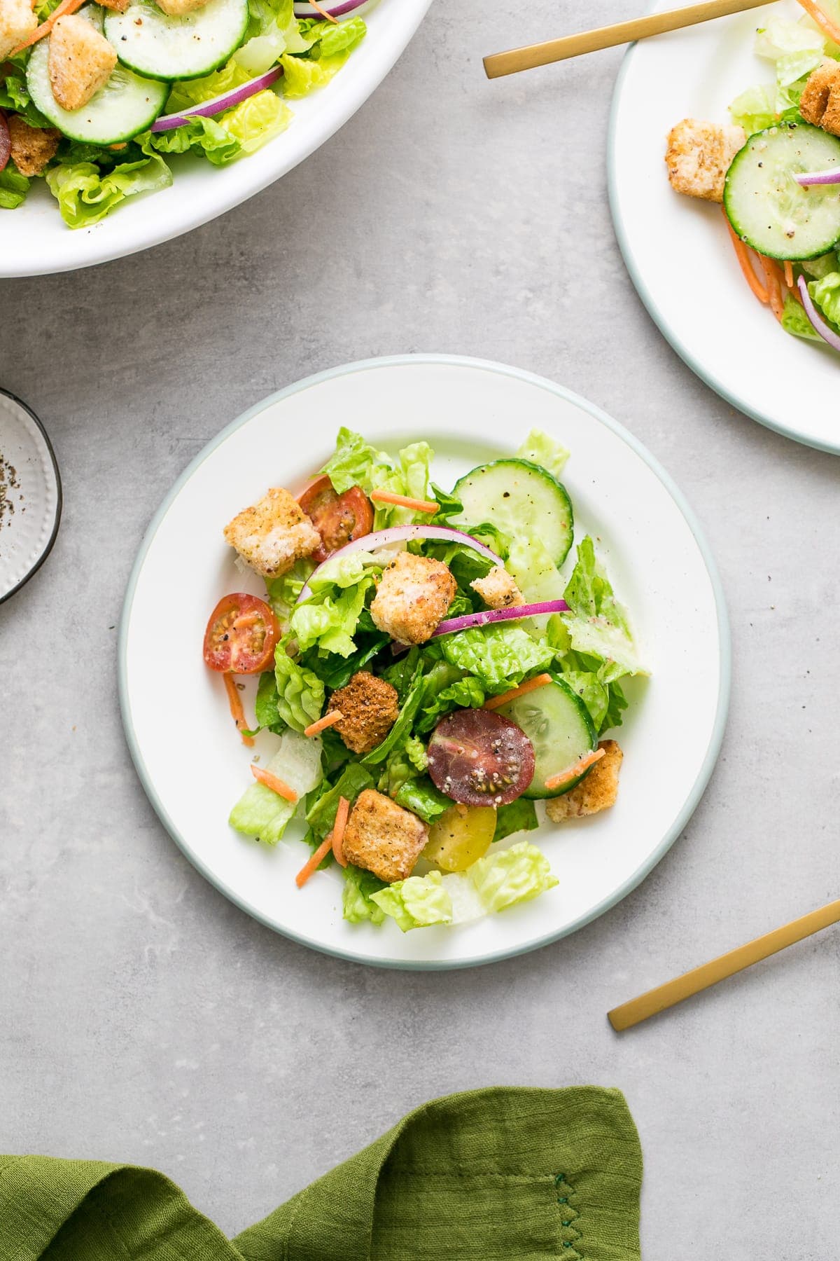 mini salad cups, Spinach Salads