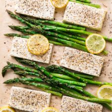 LEMON PEPPER TOFU SHEET PAN DINNER-image