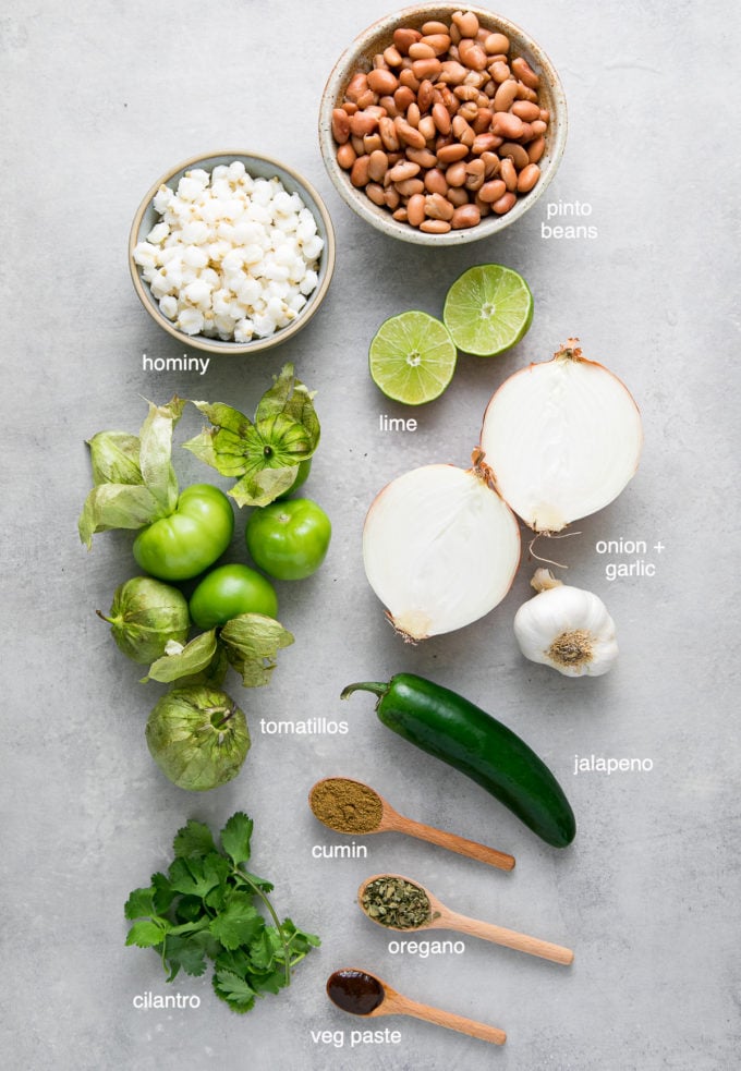 Vegan Pozole (Posole Verde Recipe) - The Simple Veganista