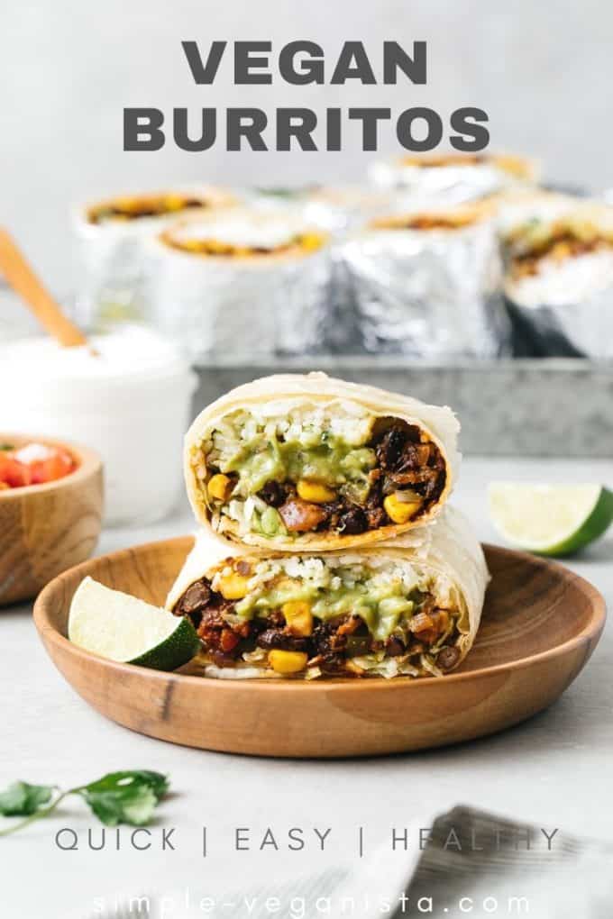 Vegan Burrito (Quick + Easy Recipe) - The Simple Veganista