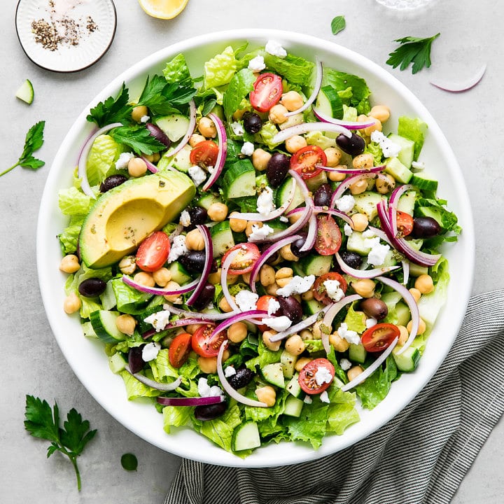Mediterranean Chopped Salad (Quick + Easy) - The Simple Veganista