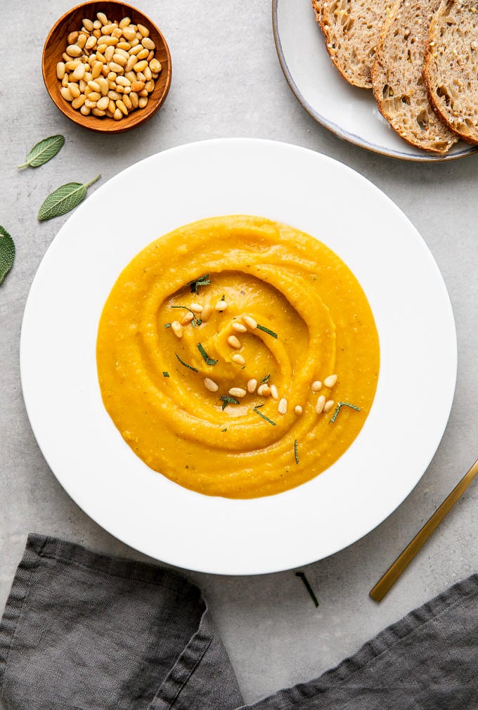 Butternut Squash + Red Lentil Soup The Simple Veganista
