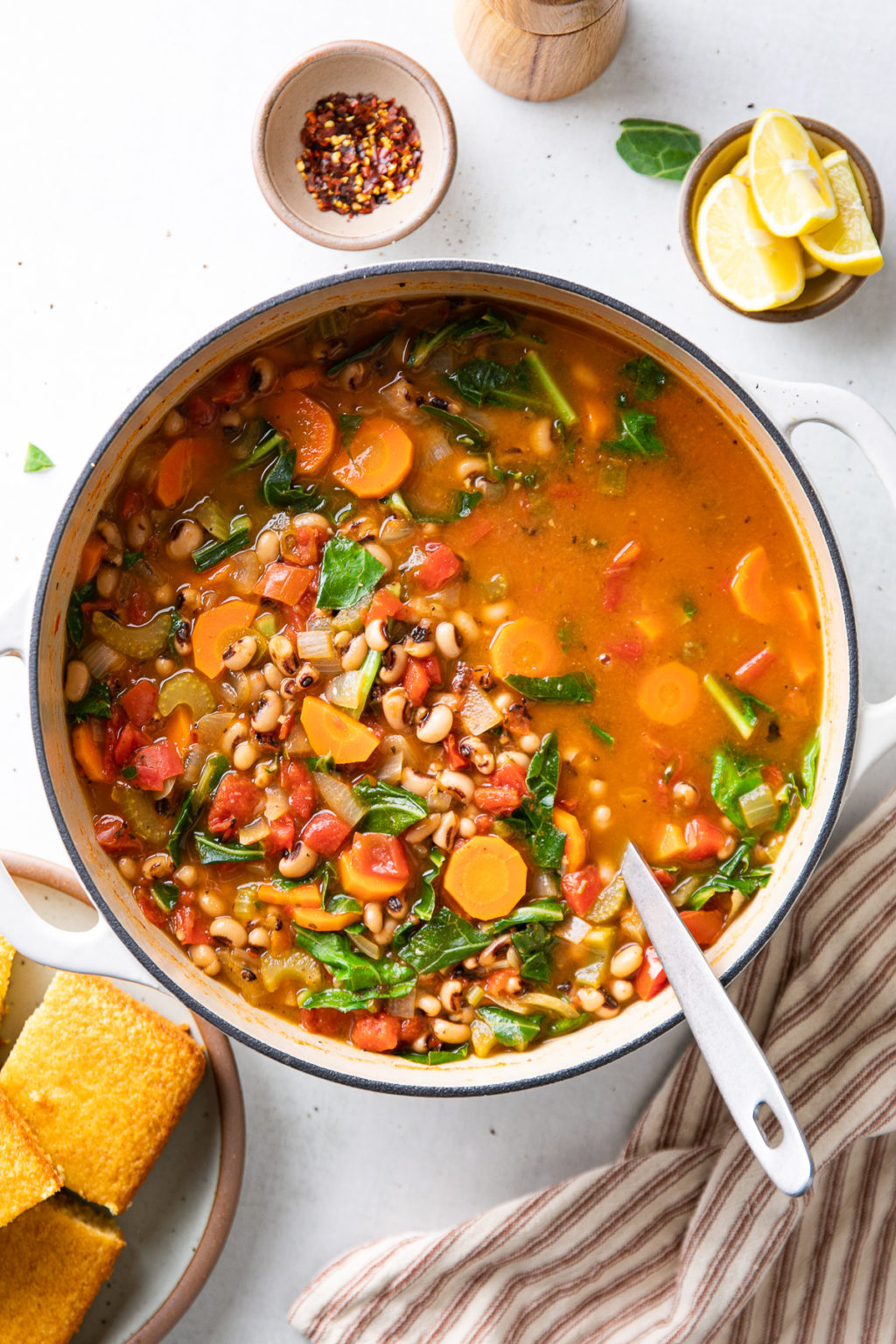 Smoky Black Eyed Pea Soup (Vegan + Healthy) - The Simple Veganista