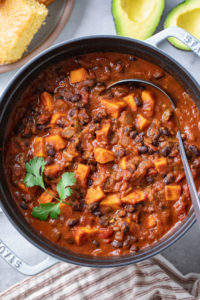 Sweet Potato Black Bean Chili (Easy + Vegan) - The Simple Veganista
