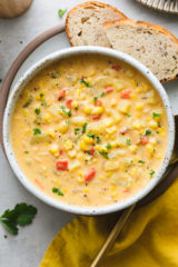 Vegan Corn Chowder (Easy + Delicious!) - The Simple Veganista
