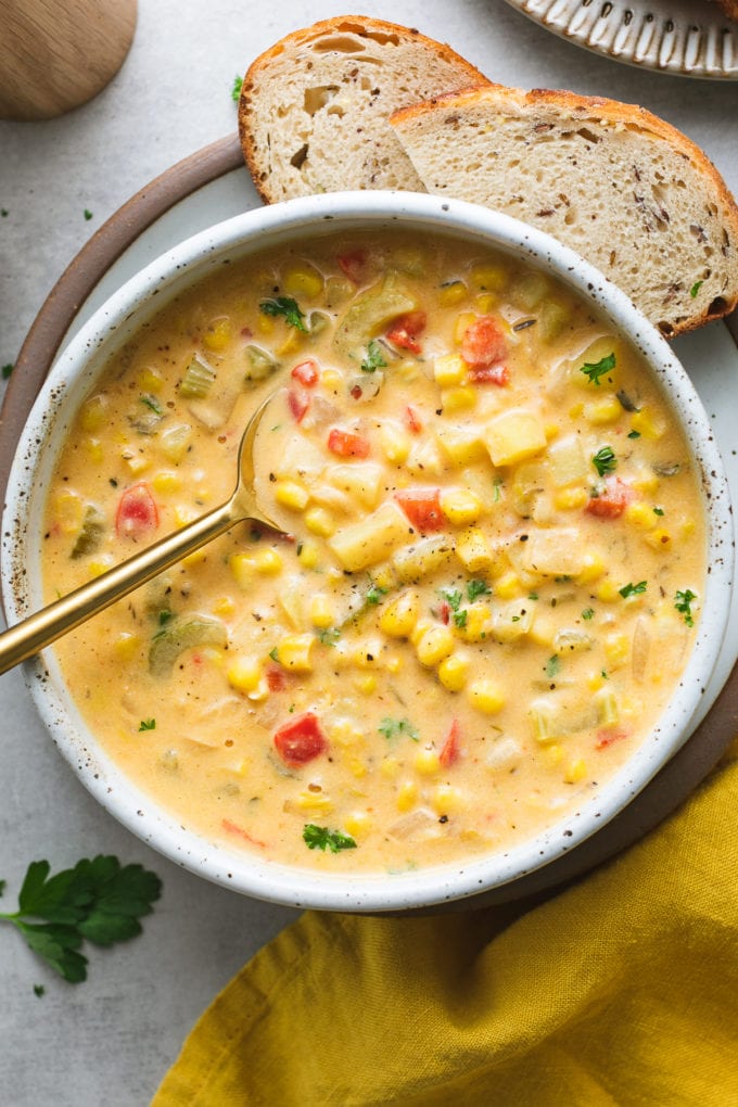 Vegan Corn Chowder Easy Delicious The Simple Veganista 6689