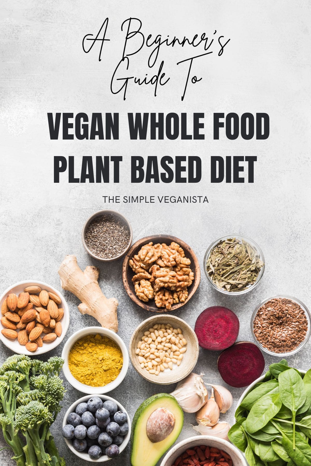 beginners guide to plant based diet graphic.